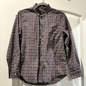 Ralph Lauren Boys Multicolor Checkered Button Down Dress Shirt Size 14-16/Large